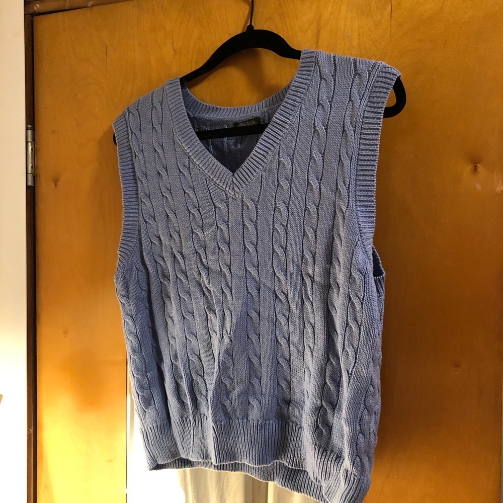 Wild Fable Blue Knit Sweater Vest